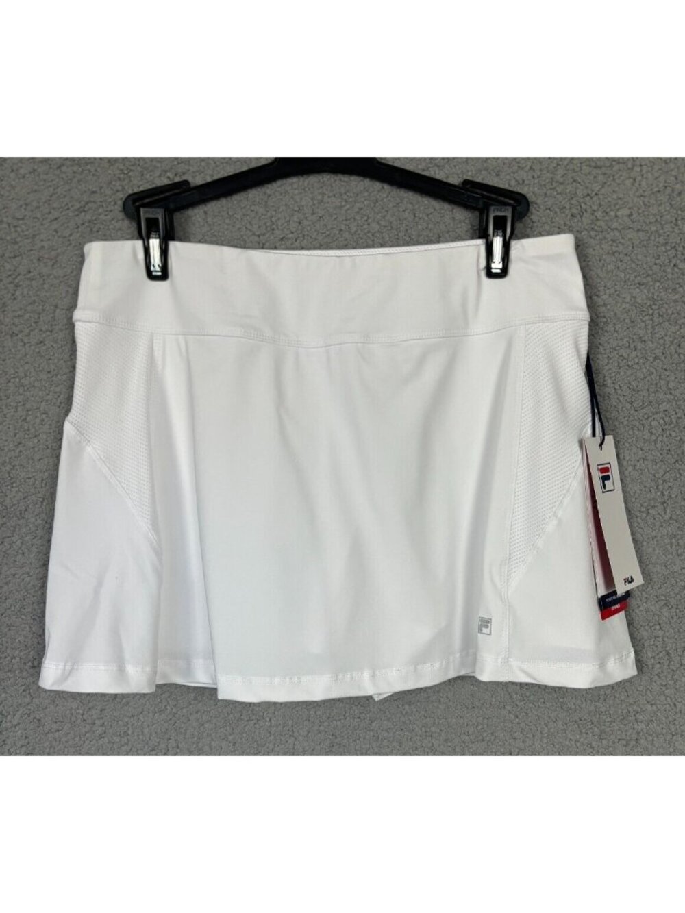 Fila Women's Core a-Line Tennis/Golf Skort Mesh Side Panels White Medium NWT's.